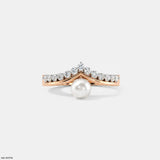 Moonlit Pearl Vanki Diamond Ring Platinum 950