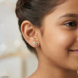 Fairy Bloom Kids Diamond Earrings Platinum 950
