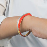 Luminous Light Diamond Kada Bracelet 9K White Gold