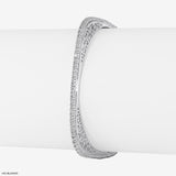 Orthogonal Diamond Bangle 14K Rose Gold