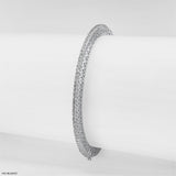 2 Cent Single Line Classic Round Bangle 14K Rose Gold