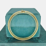 4 Cent Single Line Diamond Sparkling Bangle 9K Yellow Gold