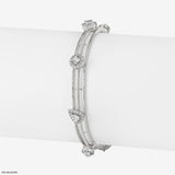 Twinkling Twirls Diamond Bangles 14K Yellow Gold