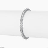 20 Cent Solitaire Single Line Aura Bangle 14K White Gold
