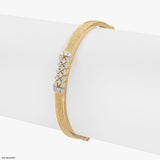 Aurora Spark Diamond Bangle 14K Yellow Gold