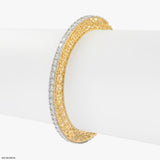10 Cent Round Regalia Diamond Bangle 14K Yellow Gold