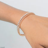 Starlight Diamond Bangle 14K Rose Gold