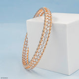 Starlight Diamond Bangle 14K Rose Gold