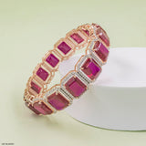 Majestique Diamond Bangle 14K Rose Gold