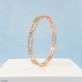 Diamond Bangle Bliss 18K White Gold