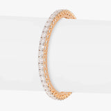 Amora Heart Diamond Bangle 18K Yellow Gold