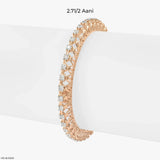 Stellar Dome Lattice Diamond Bangle 9K Yellow Gold