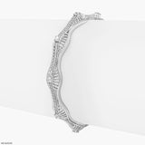 Swaya Wave Flow Diamond Bangle 18K Yellow Gold