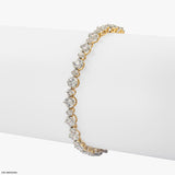 Tennis Daizy Diamond Bracelet 14K Rose Gold