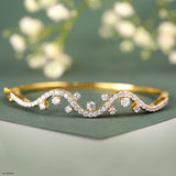 Wave Flow Diamond Bracelets 18K White Gold