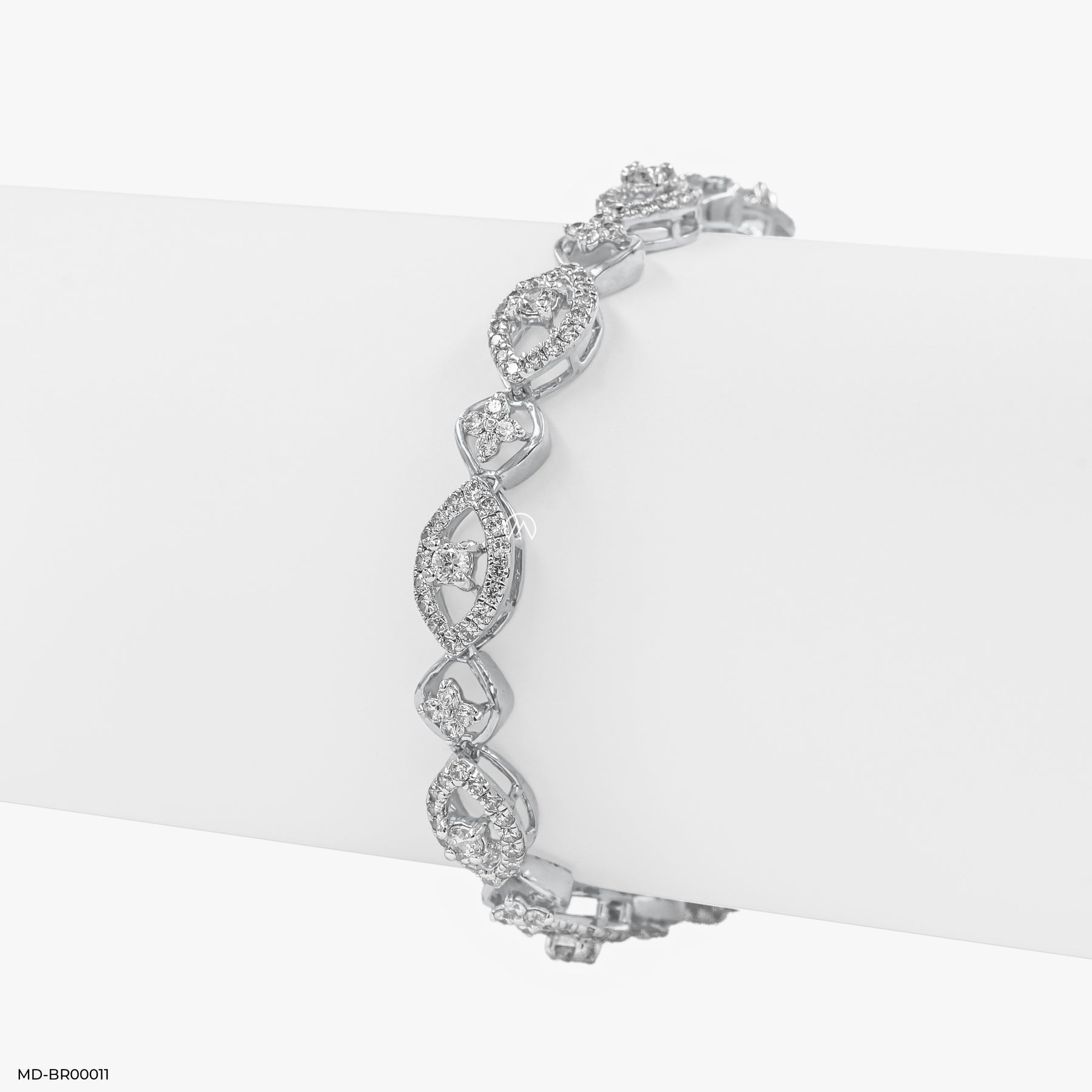 Eternity Diamond Bracelets 14K White Gold