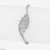 Curvy Graceful Diamond Bracelets 14K Yellow Gold