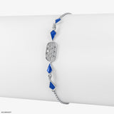 0.15 Carat Dainty Charming Lab Diamond Bracelet 14K Rose Gold