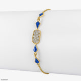 0.15 Carat Dainty Charming Lab Diamond Bracelet 14K Rose Gold