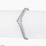 Double Line Bling Diamond Bracelets 14K Yellow Gold