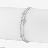 Twin Bloom Diamond Bracelets 18K Rose Gold