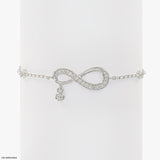0.5 Carat Infinite Tennis Lab Diamond Bracelet 14K White Gold