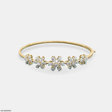 Floral Diamond Bracelets 9K White Gold