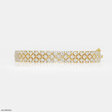 Half Eternity Diamond Bracelets 9K White Gold