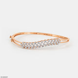 Wave Diamond Bracelet 9K Yellow Gold
