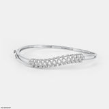 Wave Diamond Bracelet 9K Yellow Gold