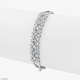 Multi-Shape Diamonds Bracelets 14K Rose Gold