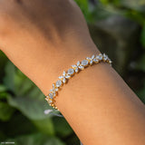 Dreamweaver Infinity Diamond Bracelets 9K Yellow Gold