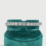Square Link Diamond Eternity Bracelet 14K White Gold