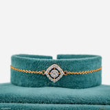 0.25 Carat Abstract Beauty Lab Diamond Bracelet 14K Rose Gold