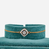 0.25 Carat Abstract Beauty Lab Diamond Bracelet 14K Rose Gold