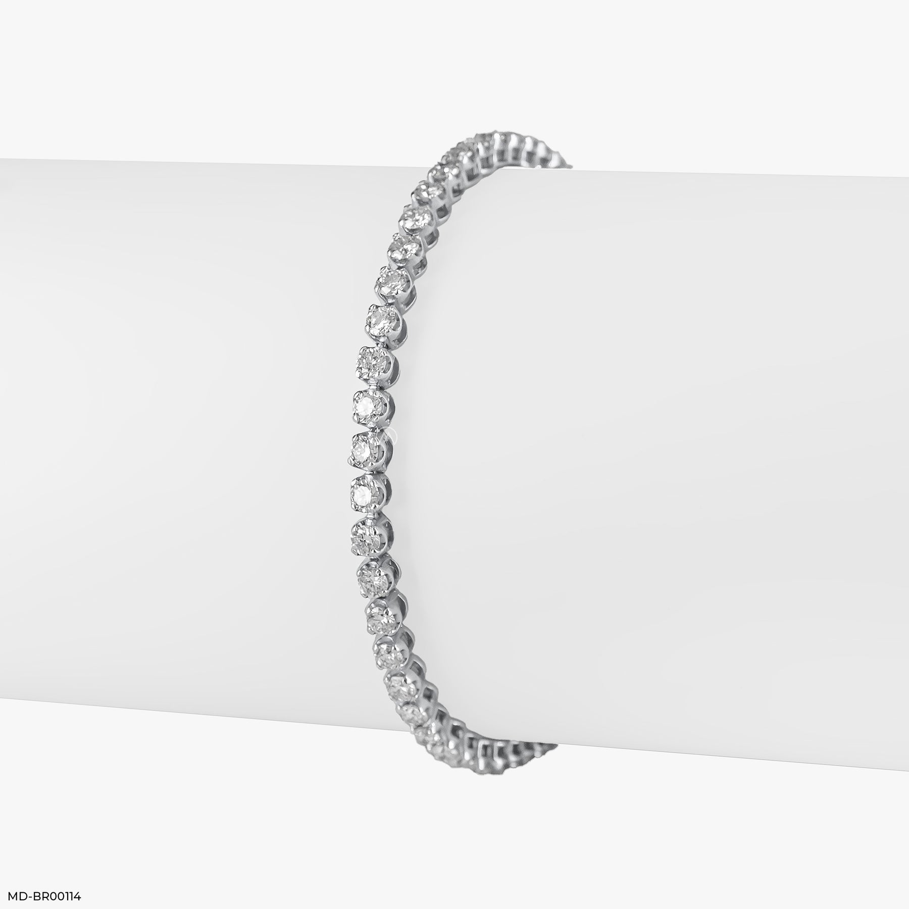5 Cent Diamond Tennis Bracelet 14K White Gold