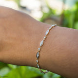 Prong Setting Diamond Bracelets 14K Yellow Gold