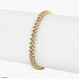 Trivelle Sparking Tennis Bracelet 9K Yellow Gold