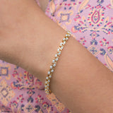 2 Carat Spectrum OF Sparkle Lab Diamond Bracelet 14K Yellow Gold