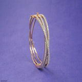 Trinity Spark Diamond Bracelet 9K Rose Gold
