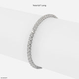 3.5 Carat Classic Lab Diamond Tennis Bracelet 10K White Gold
