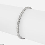 4 Carat Classic Lab Diamond Tennis Bracelet 10K White Gold