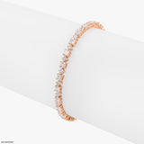 Elegance Tennis Bracelet 14K White Gold