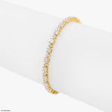 Elegance Tennis Bracelet 14K Rose Gold