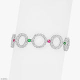O-Link Diamond Bracelet 14K White Gold