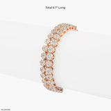 Stealler Cluster Diamond Bracelet 18K Yellow Gold