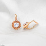 0.20 Carat Shiny Dot Earrings 14K Rose Gold