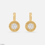 0.20 Carat Shiny Dot Earrings 9K Yellow Gold