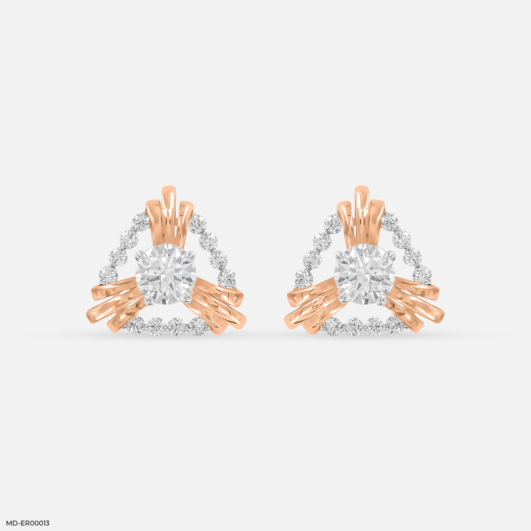 Dazzle Diamond Earrings 18K Rose Gold
