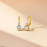 The Diamond Duo Earrings 9K White Gold